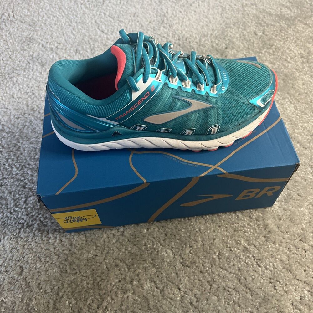 Brooks Transcend 2 Women Running Shoes Size 7.5 B - Ultimate Ride - Guide Rails